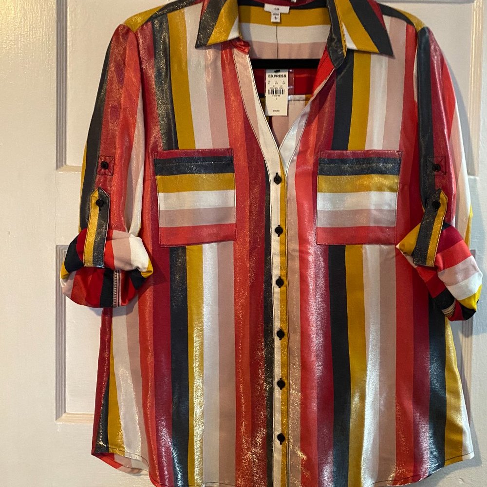 Cool mutli color blouse. Super cute